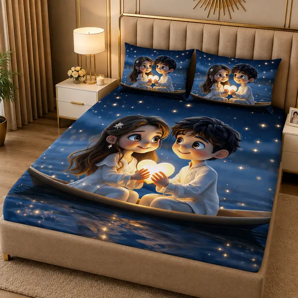 Romantic_Couple_Printed_Bedsheet_Set