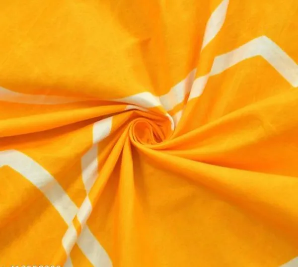 Yellow_Geometric_Print_Double_Bedsheet_Set