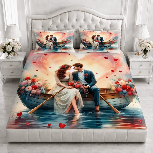 Romantic_Couple_Printed_King_Size_Bedsheet