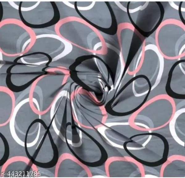 Grey_Geometric_Print_Double_Bedsheet