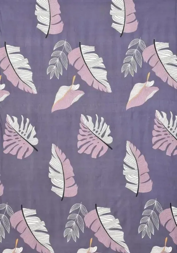 Purple_Floral_Print_Fitted_Bedsheet