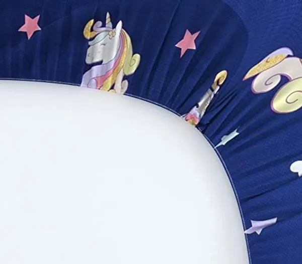 Navy_Blue_Unicorn_Printed_Single_Bed_Bedsheet_Set