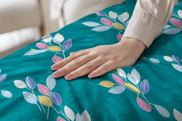 Teal_Floral_Print_Bedsheet_Set