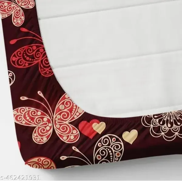 Maroon_Floral_Paisley_Print_Bedsheet