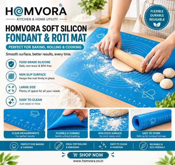 Homvora_Soft_Silicon_Fondant_Roti_Mat_Buy_1_Get_1_Free