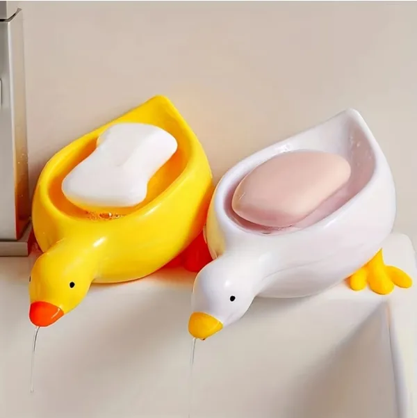 Homvora_Duck_Shape_Self_Draining_Soap_Holder_Buy_1_Get_1_Free