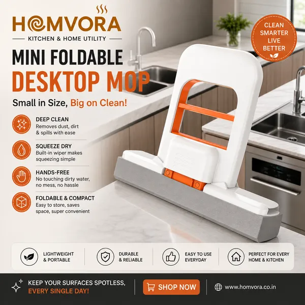 Homvora_Foldable_Mini_Self_Squeeze_Sponge_Mop_Default_Title