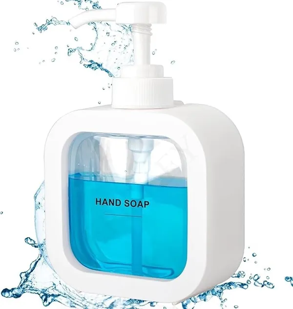 Homvora_Square_Transparent_Liquid_Soap_Dispenser_500ml_Buy_1_Get_1_Free_Default_Title