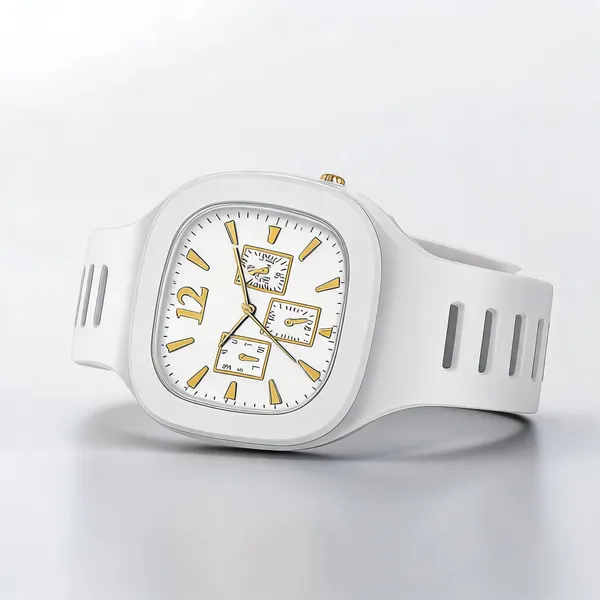 White_Rubber_Analog_Wrist_Watch_For_Men_-_Pack_of_2