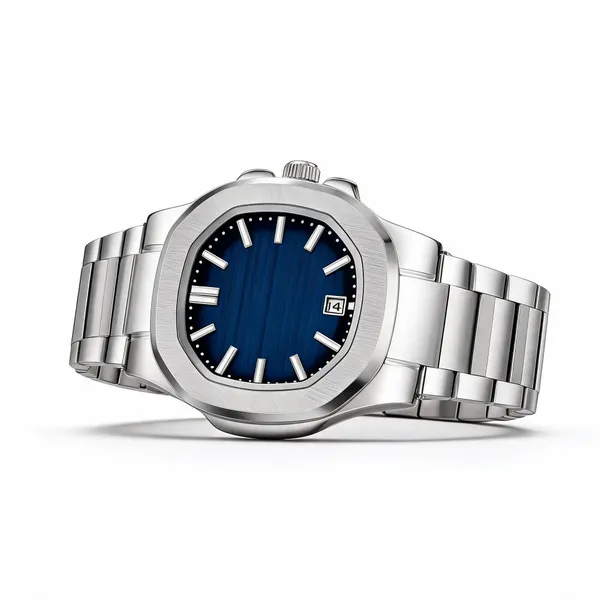 Silver_Stainless_Steel_Blue_Dial_Analog_Wrist_Watch_For_Men