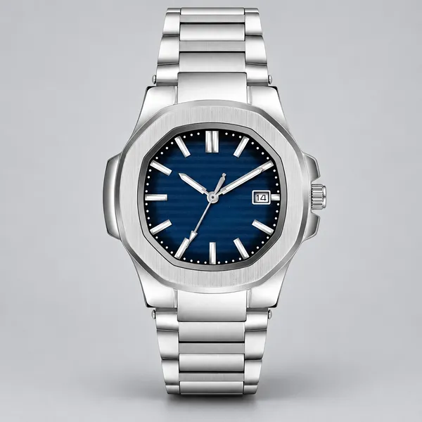Silver_Stainless_Steel_Blue_Dial_Analog_Wrist_Watch_For_Men