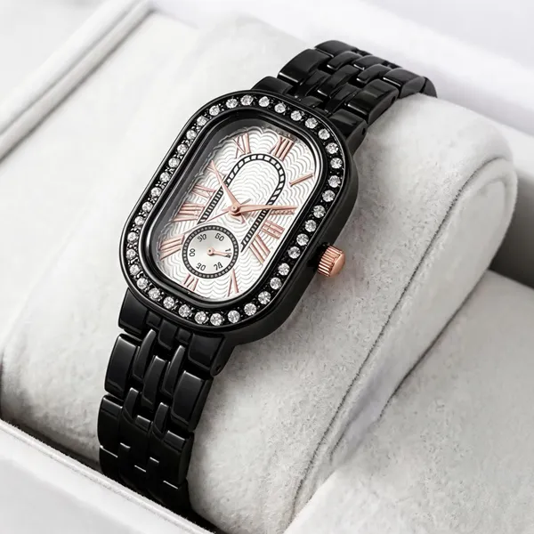 Black_Stainless_Steel_Analog_Bracelet_Watch_For_Women
