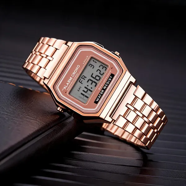 Rose_Gold_Stainless_Steel_Digital_Wrist_Watch_For_Unisex