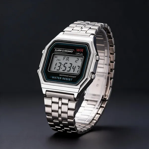 Silver_Stainless_Steel_Digital_Wrist_Watch_For_Men