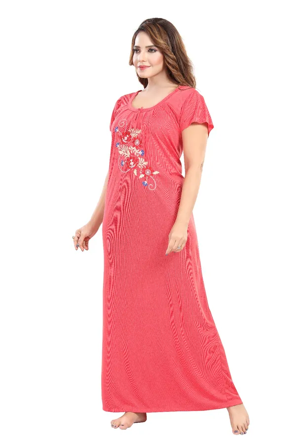 Coral_Short_Sleeve_Nightdress_for_Women