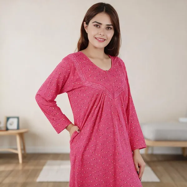 Pink_Hosiery_Floral_Print_Full_Sleeve_Nighty_For_Women