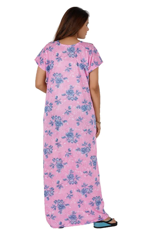 Pink_Floral_Print_Relaxed_Fit_Nightdress_for_Women