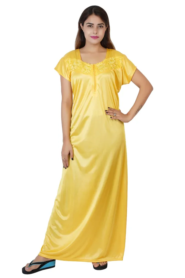 Yellow_Satin_Nightdress_for_Women
