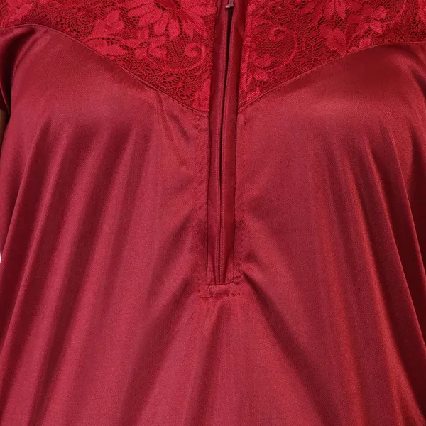 Maroon_Satin_Relaxed_Fit_Nightdress_for_Women