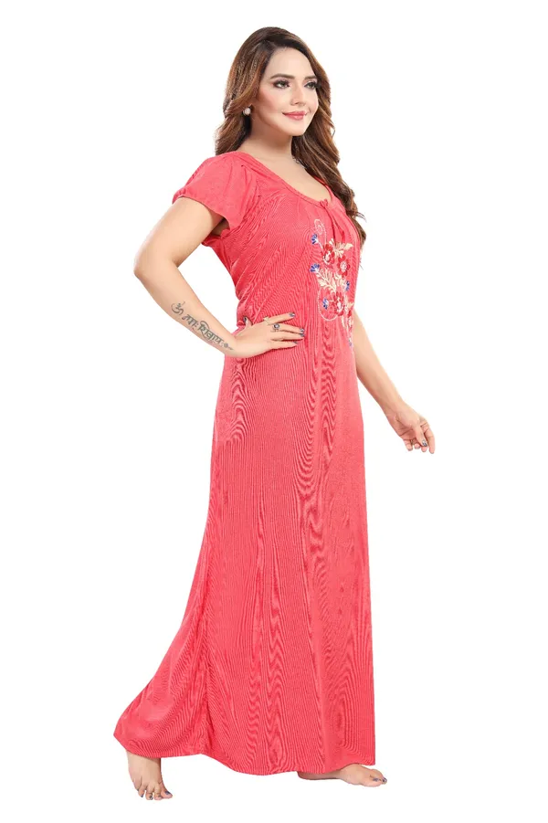 Coral_Short_Sleeve_Nightdress_for_Women
