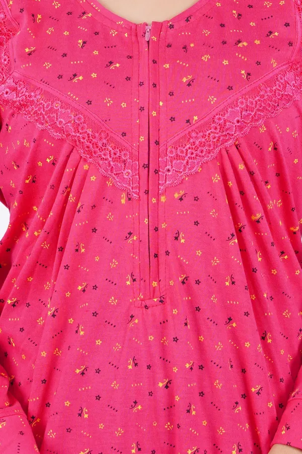 Pink_Printed_Full_Sleeve_Nightdress_for_Women