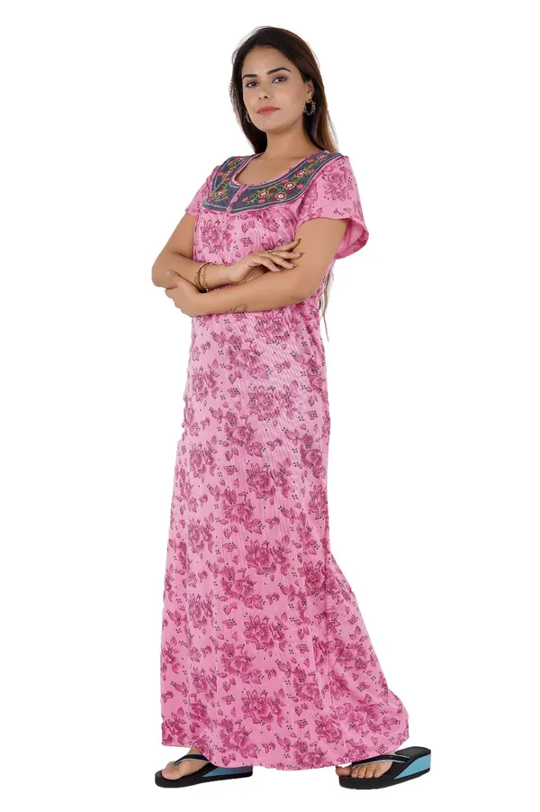 Pink_Floral_Print_Nightdress_for_Women