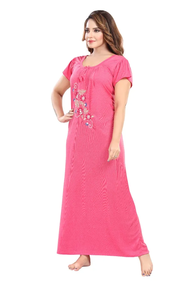 Pink_Embroidered_Long_Nightdress_for_Women