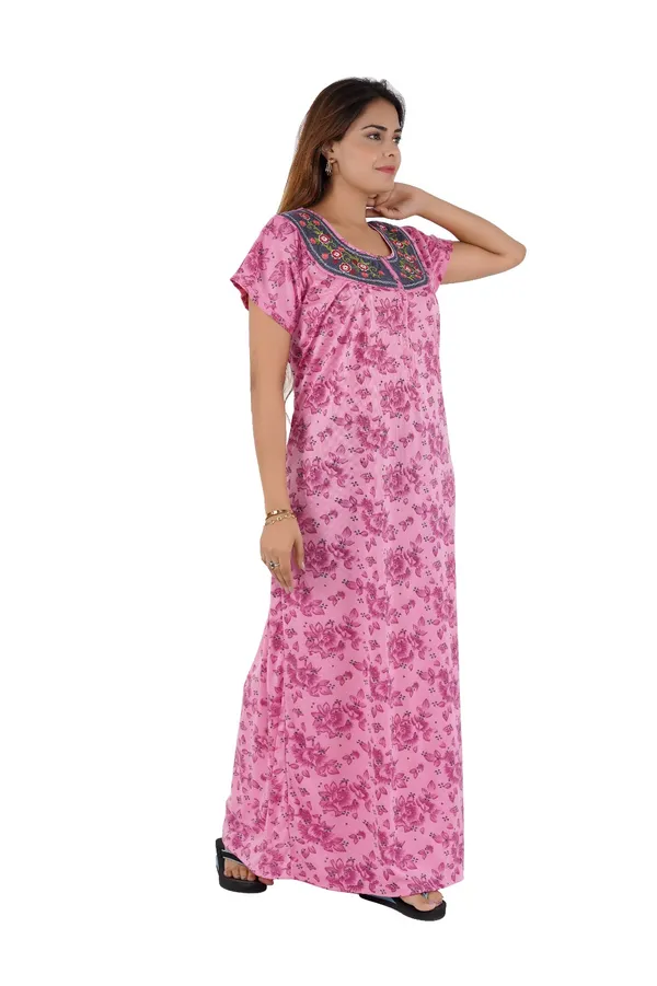 Pink_Floral_Print_Nightdress_for_Women