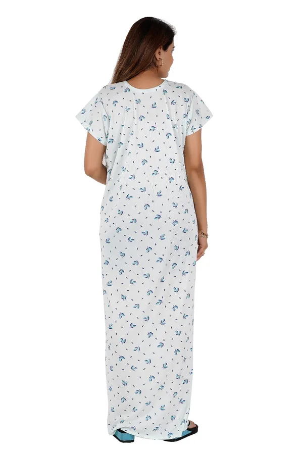 White_Printed_Nightdress_For_Women