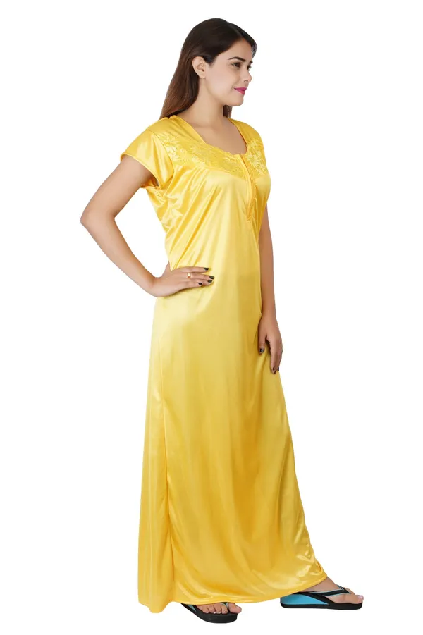 Yellow_Satin_Nightdress_for_Women