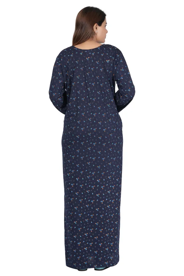 Navy_Printed_Full_Length_Nightdress_for_Women