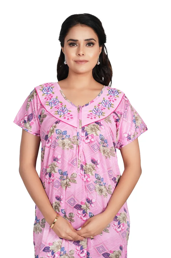 Pink_Floral_Print_Nightdress_for_Women