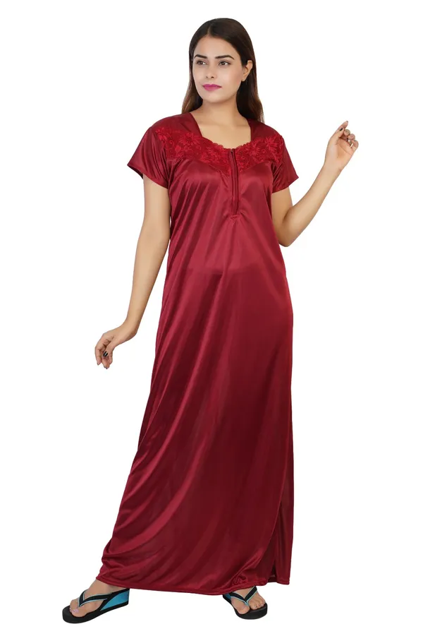 Maroon_Satin_Relaxed_Fit_Nightdress_for_Women
