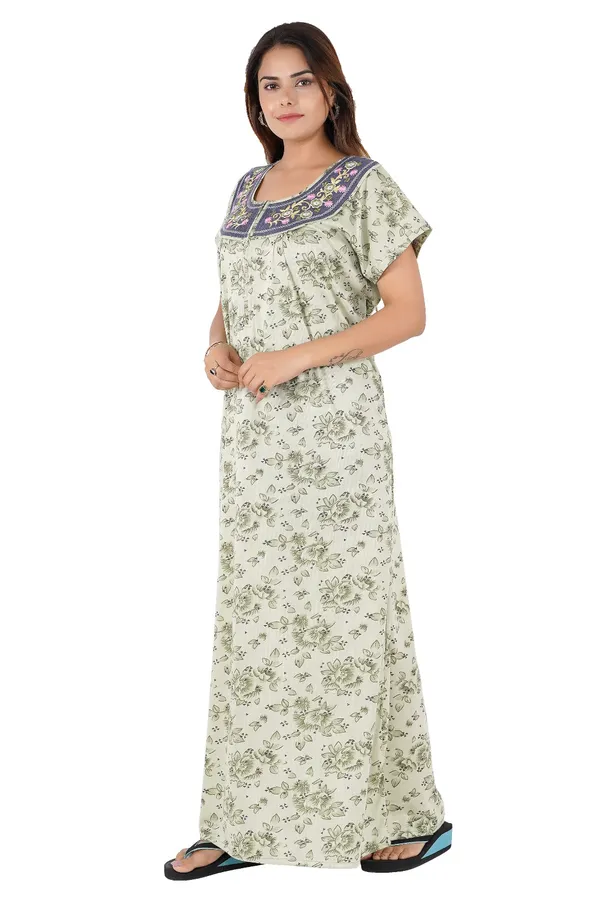 Green_Floral_Print_Relaxed_Fit_Nightdress_for_Women