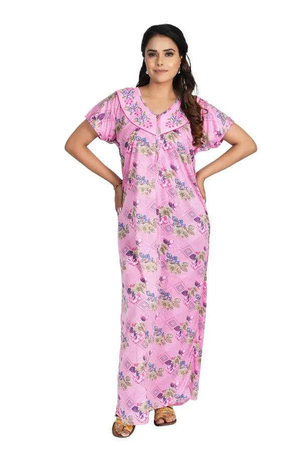 Pink_Floral_Print_Nightdress_for_Women