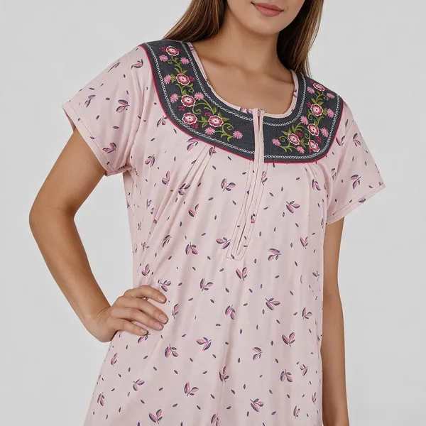 Pink_Printed_Relaxed_Fit_Nightdress_For_Women