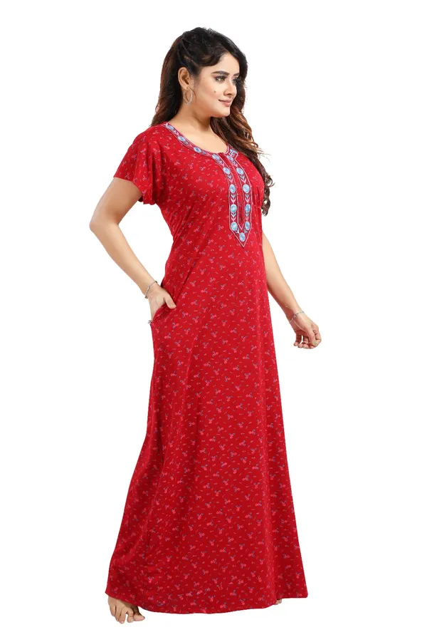 Red_Floral_Print_Nightdress_for_Women