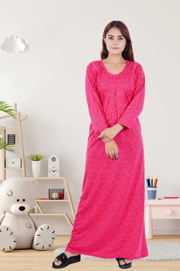 Pink_Printed_Full_Sleeve_Nightdress_for_Women