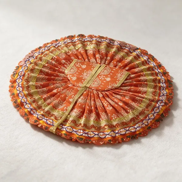 Orange_Floral_Print_Round_Poshak