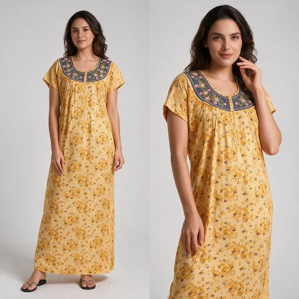 Yellow_Hosiery_Floral_Print_Relaxed_Fit_Nighty_For_Women