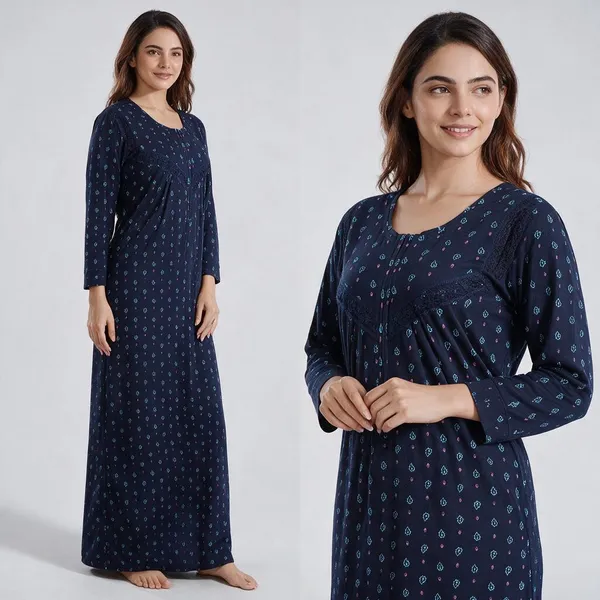 Navy_Hosiery_Floral_Print_Relaxed_Fit_Nighty_For_Women