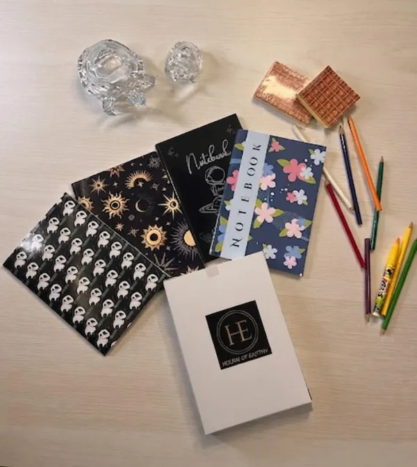 House_Of_Earthy_Multicolor_Classic_Pocket_Notebook_Set_Of_4_Plain