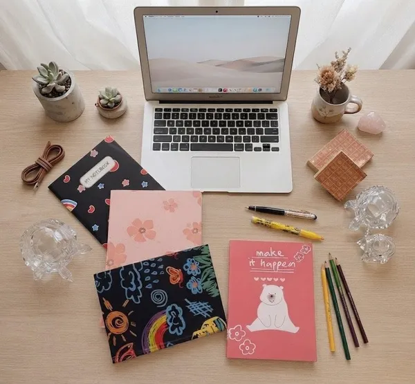 House_Of_Earthy_Multicolor_Doodle_Pocket_Notebook_Set_Of_4_Plain