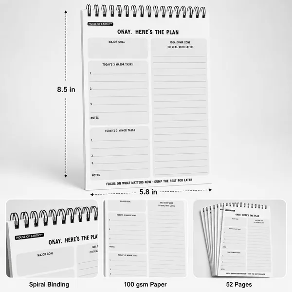 House_Of_Earthy_A5_Daily_Planner_To-Do_List_Notepad_Pack_Of_2