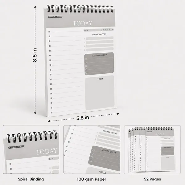 House_Of_Earthy_A5_Daily_Planner_To-Do_List_Notepad_Pack_Of_2