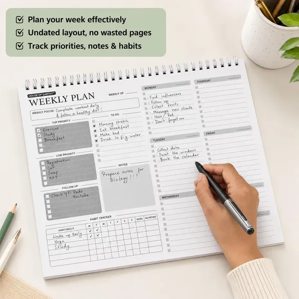 House_Of_Earthy_A4_Undated_Weekly_Planner_Notepad