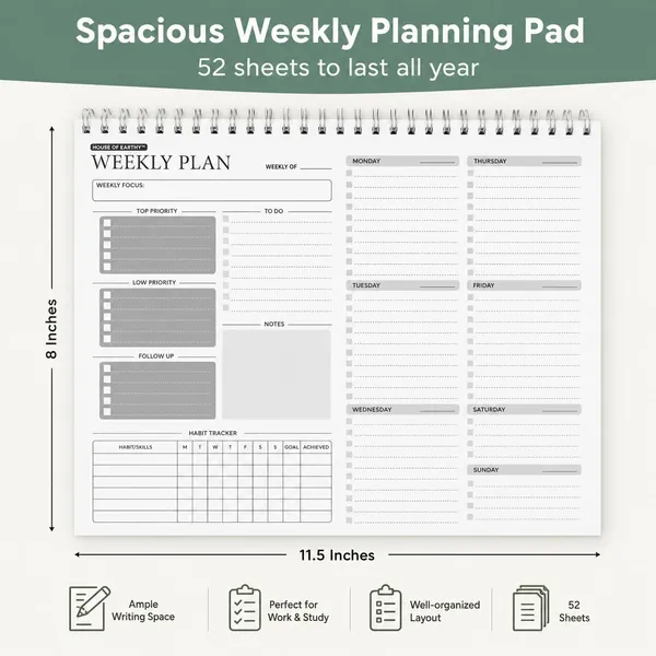 House_Of_Earthy_A4_Undated_Weekly_Planner_Notepad