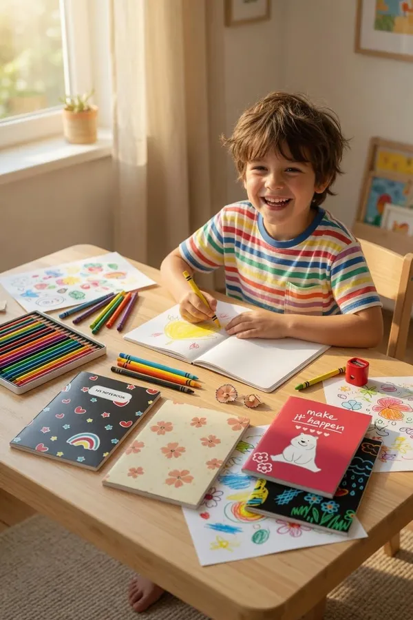 House_Of_Earthy_Cute_Theme_Ruled_Notebook_Set_Of_4_Multicolor