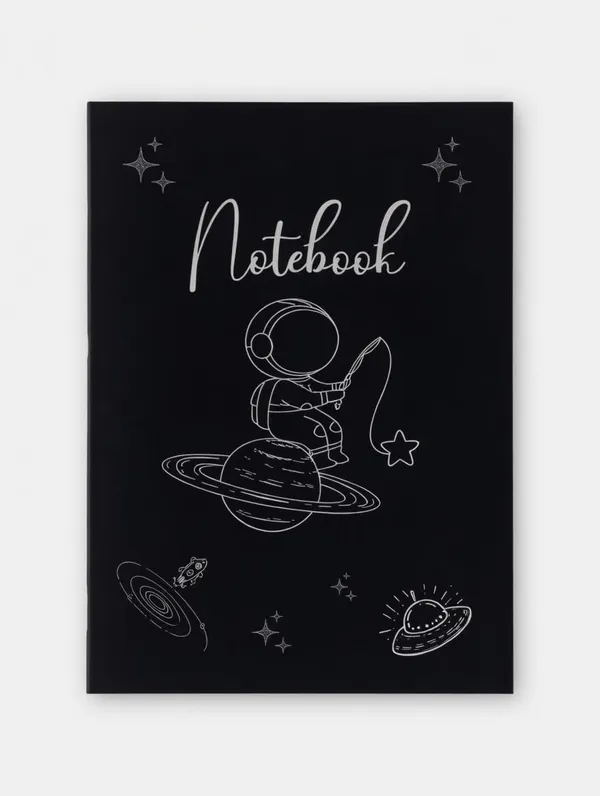 House_Of_Earthy_Classic_Theme_Ruled_Notebook_Set_Of_4_Black
