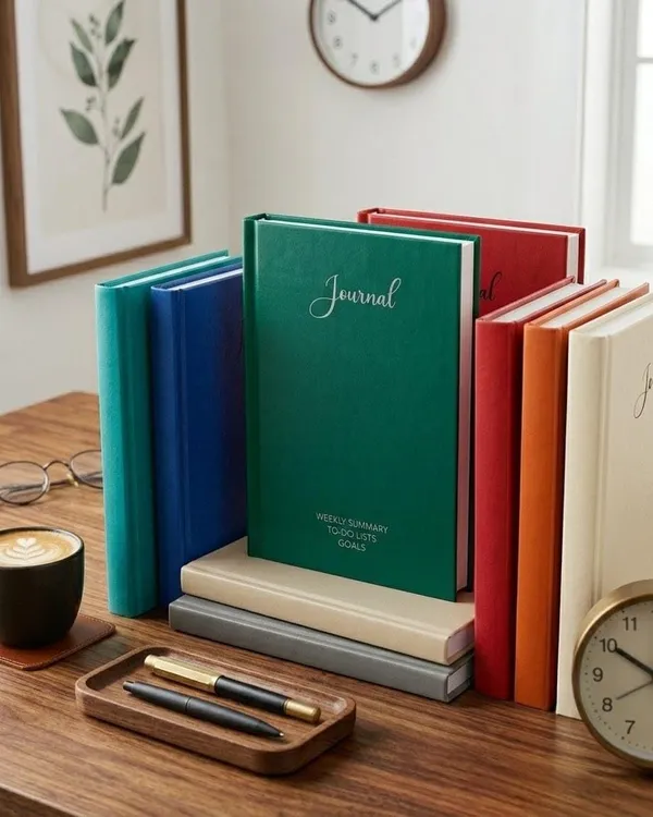 House_Of_Earthy_Green_Hardcover_A5_Plain_Journal_With_Planner_Sections